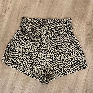 Cheetah Print Bow-tie Shorts